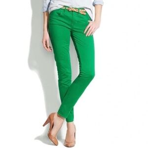J CREW/ Matchstick Jeans in Kelly Green